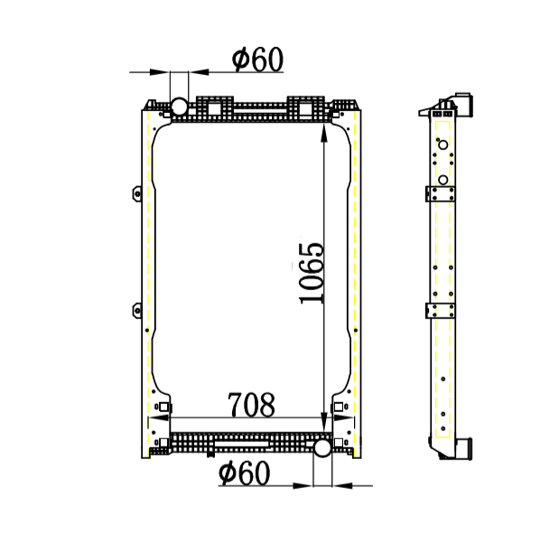 MAN F 2000 radiator OEM:81.06101.6421 81061016439 81061016421