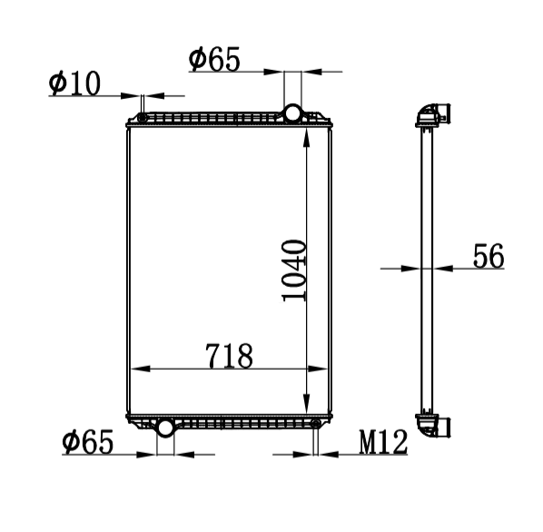 INTERNATIONAL 2554 RADIATOR OEM :1616363C91/1A17309/16988950 2006981C92 3A43704
