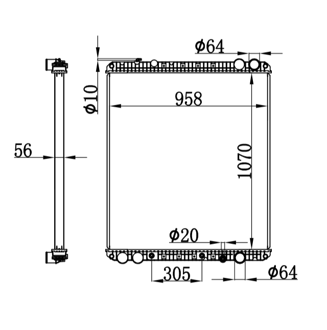 FREIGHTLINER CASCADIA radiator 0524936002 0526615020 0526620002 052662004 0527743002