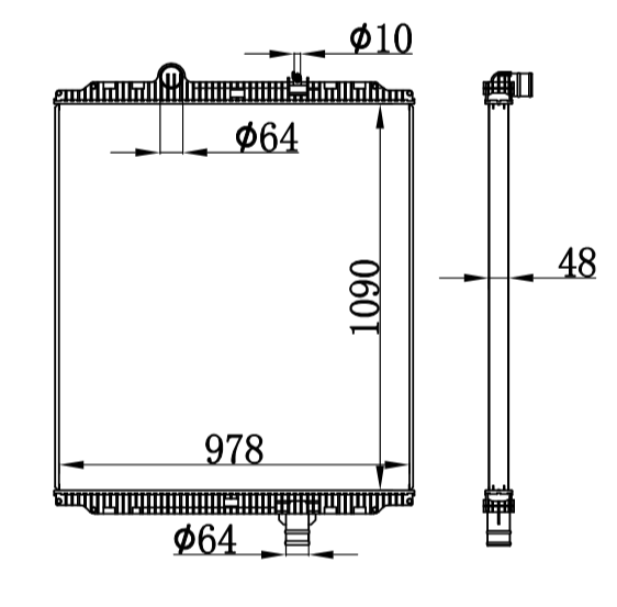 KENWORTH W900/PETERBİLT RADIATOR N9414001,F3160851112310,F3160851101310