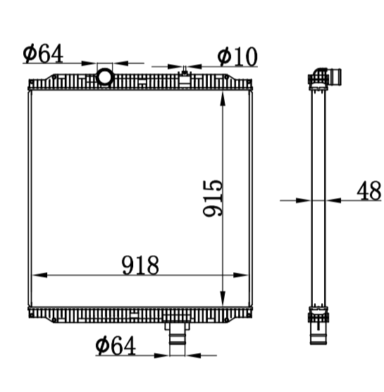 KENWORTH W900 /PETERBILT RADIATOR N4028001,F3160921102130,F3160921201310