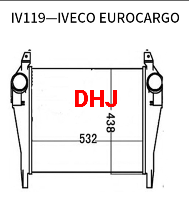 Iveco EUROCARGO intercooler radiator 504028467