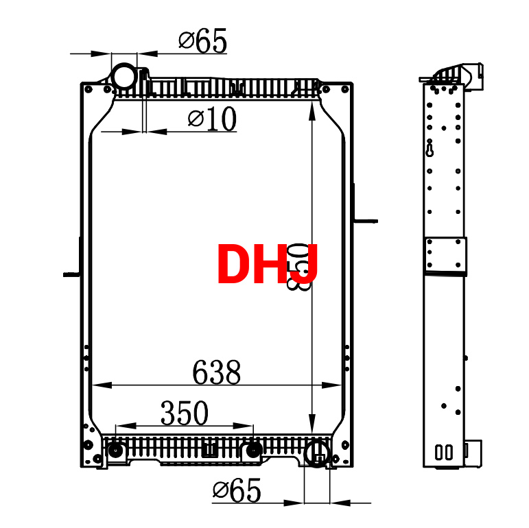MERCEDES-BENZ MB NG 90 truck radiator,6525011701 6565001103 6525013201 6525017001 6525015301