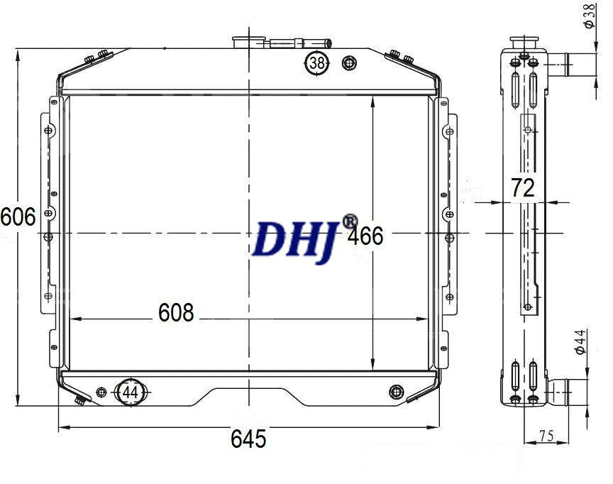 3307-1301012П 1301012 3307-1301010 122.1301010 121.1301010,GAZ 3308 3309 truck radiator