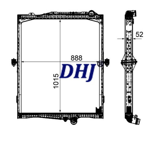 Volvo FH Truck Radiator 65479,7422062431,7423292914,7485013538,7485013642,7485019538,7485019642,7485021959,