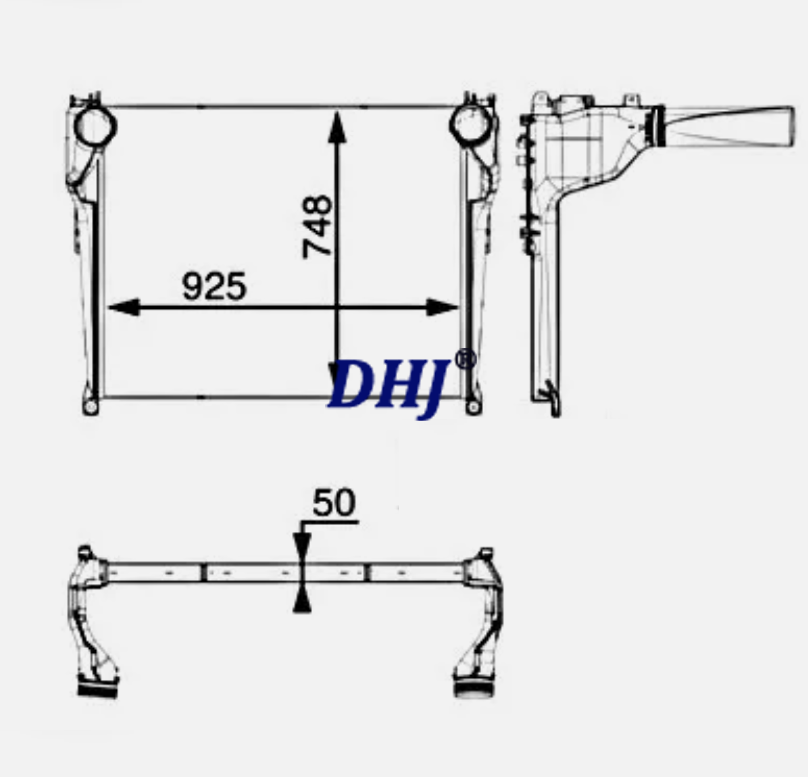 A9615000002 ,Benz Truck Cooling System Intercooler radiator,MAHLE Charger Intercooler For MERCEDES ACTROS MP4 Actros Mp4 11- 9615000002