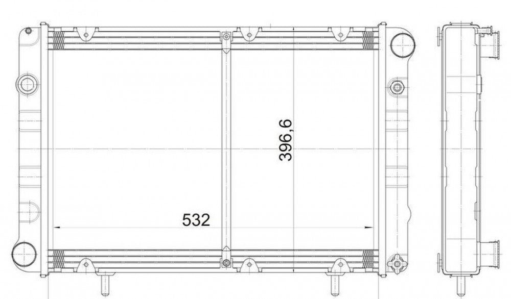 MTZ-80 tractor radiator OEM:70Y.1301010 330242-1301010 1221.1301.010