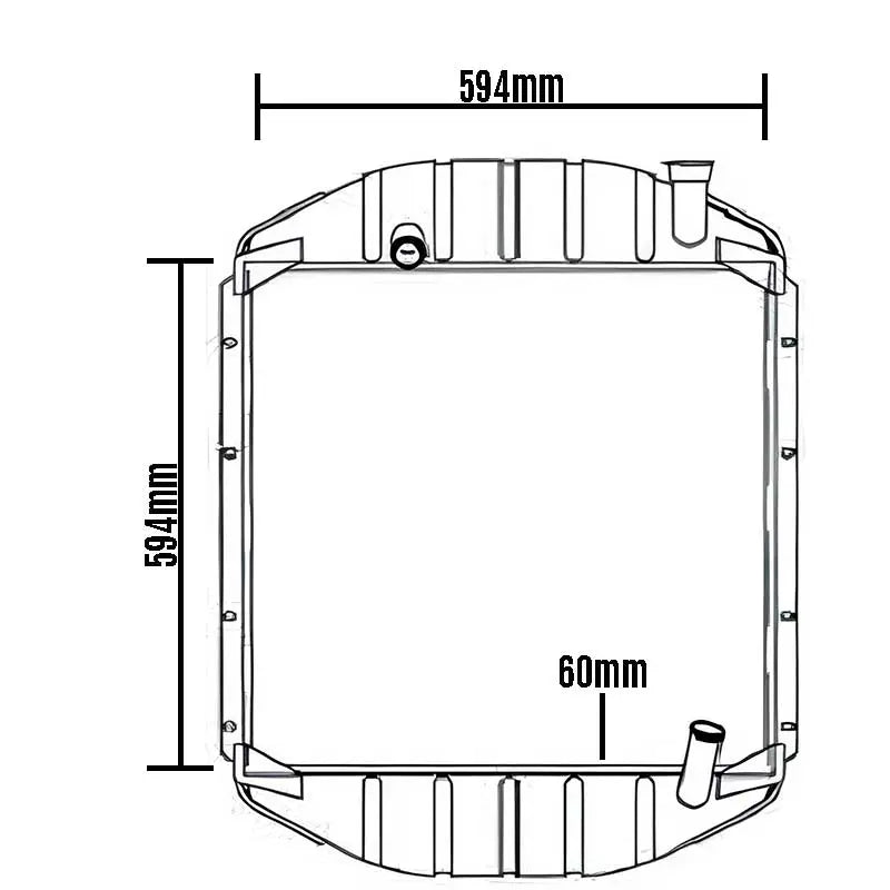 MERCEDES BENZ 1113/2213 TRUCK RADIATOR 0455000004