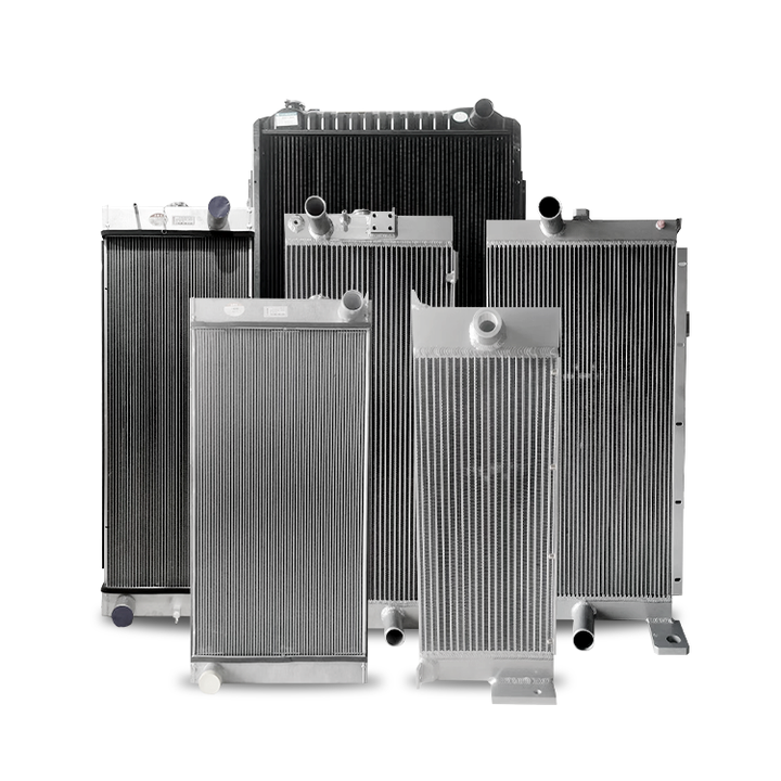 Komatsu CAT Hitachi Daewoo Doosan Kobelco Hyundai Excavator Radiator Bulldozer Radiator Excavator Intercooler