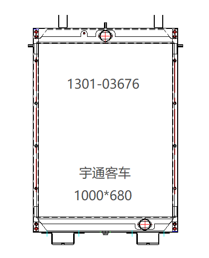 YUTONG ZK6122 RADIATOR 1301-03676