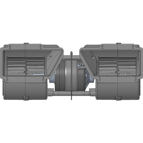 For SPAL 005-A45-02 12V Double Wheel Blower Motor Assembly, 3-Speed 14.1A