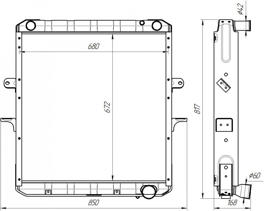 Kamaz Maz Zil Radiator 64229-1301010 642290T-1301010-011 5432A5-1301010